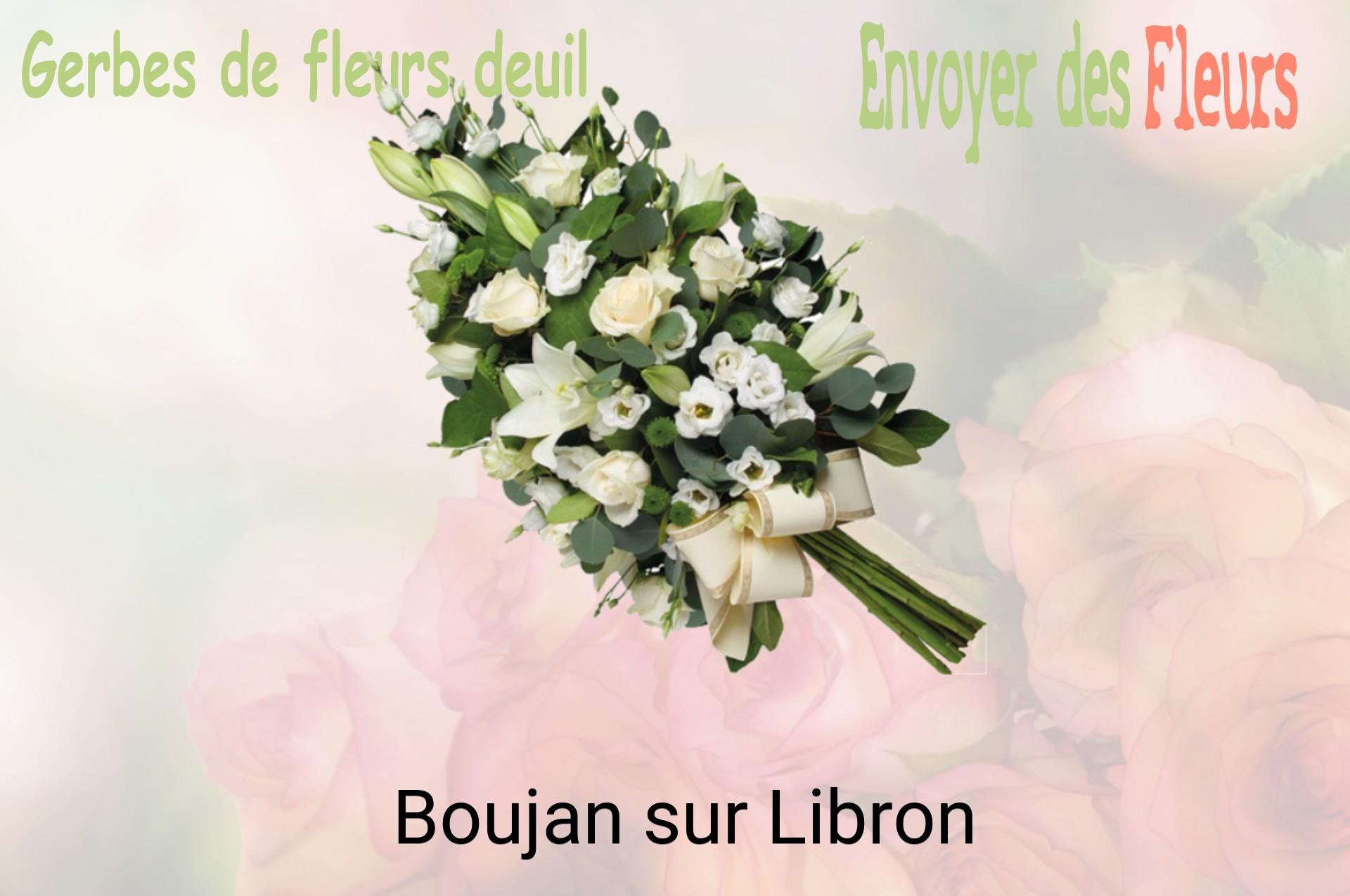 Gerbe de fleurs de deuil livrée à Boujan-sur-Libron